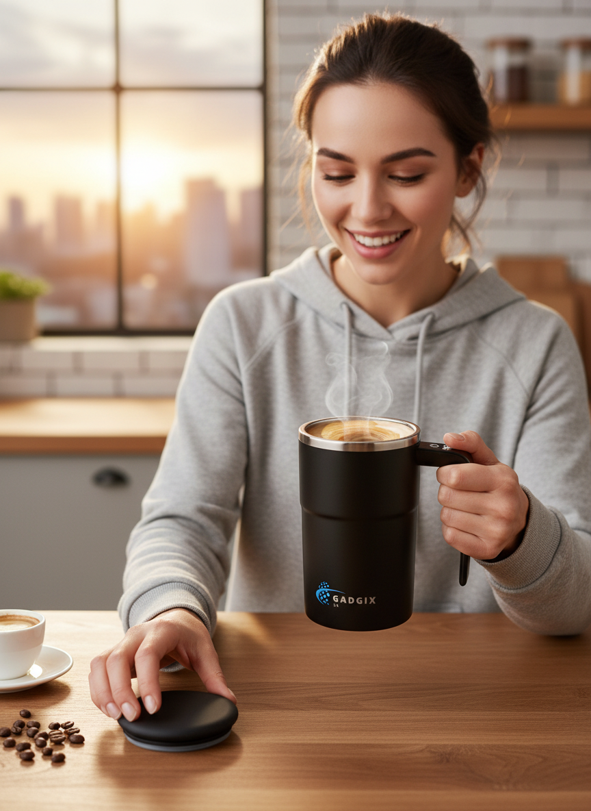 Gadgix SA™ Self-Stirring Coffee Mug