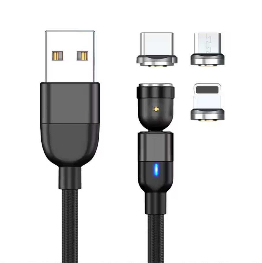 3-in-1 Magnetic Fast Charging Cable - 2M