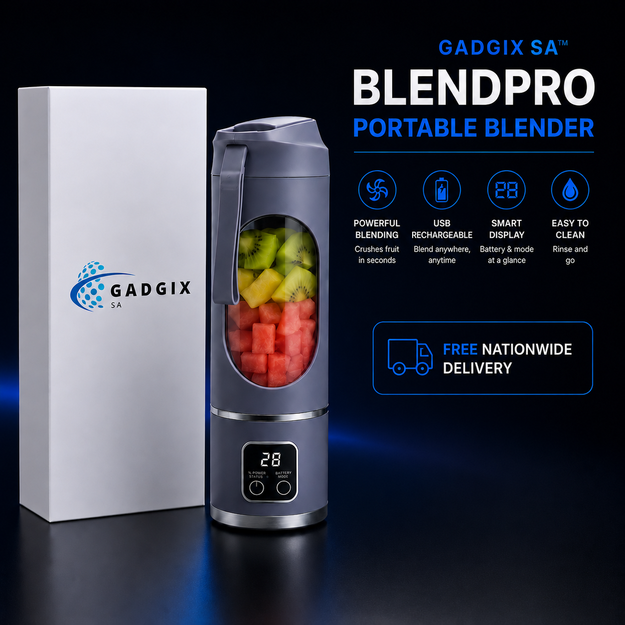 Gadgix SA™ BlendPro Portable Blender
