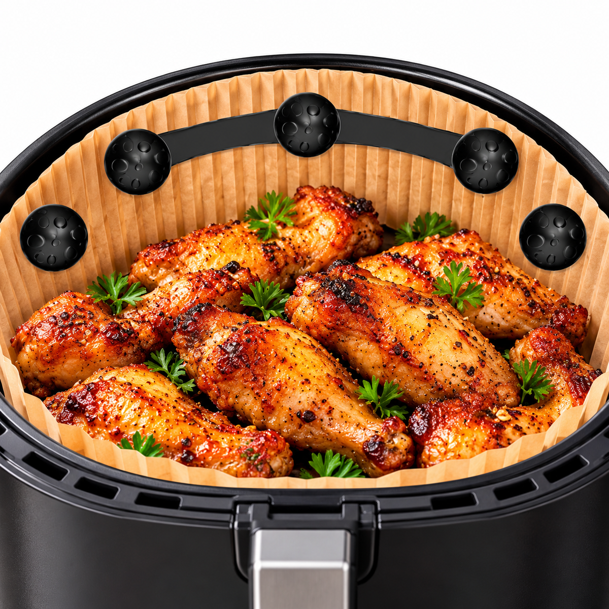 Gadgix™ AirClasp – Air Fryer Paper Holder Clips (6-Piece Set)
