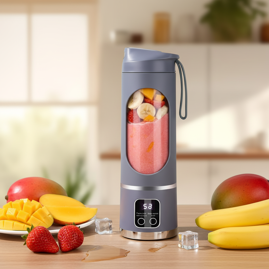 Real Juicer Making a Smoothie